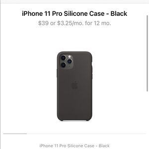 iPhone 11 Pro silicone case Apple brand NWT